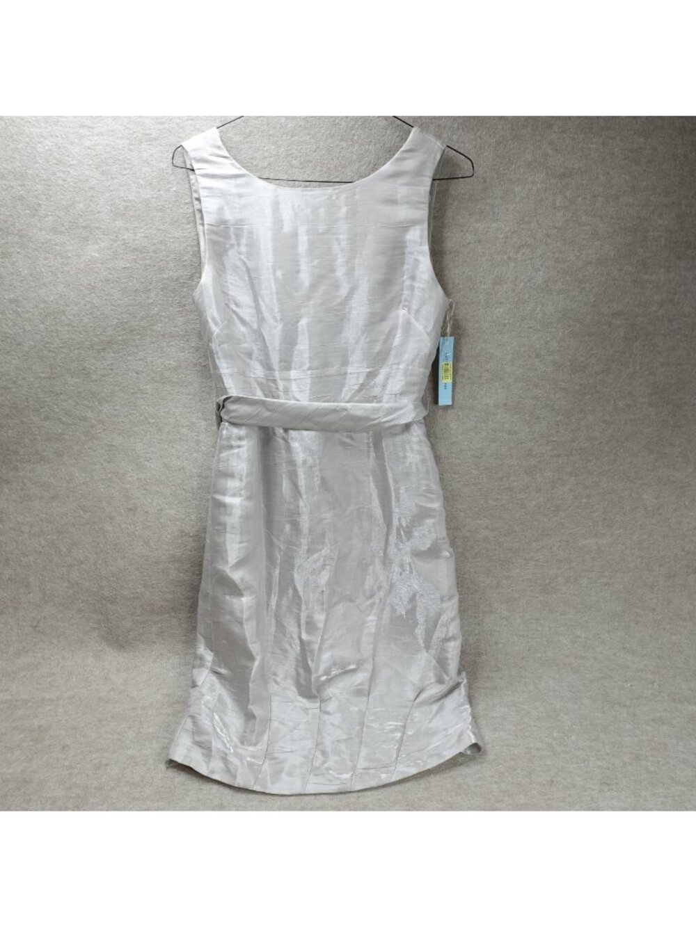 Antonio Melani Womens Dress 10 Silver Beige Belted Royal Diadem NEW